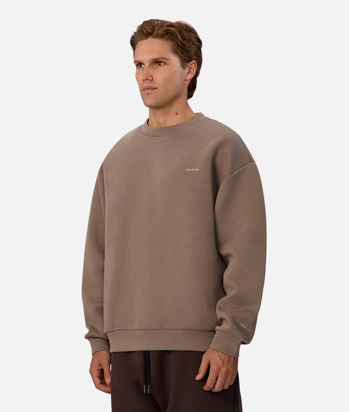 INDUSTRIE TECH DEL SUR SWEAT MENS CREW NECK ATHLEISURE JUMPER SOFT FLEECE