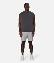 INDUSTRIE TECH TRACK SHORT MENS LIGHTWEIGHT ATHLEISURE CASUAL SHORTS – TECH MARLE GREY