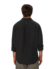 INDUSTRIE THE ST MARTINS LONG SLEEVE LINEN SHIRT – BLACK