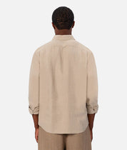 INDUSTRIE THE ST MARTINS LONG SLEEVE LINEN SHIRT – MOSS