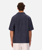 INDUSTRIE THE ST MARTINS SHORT SLEEVE LINEN SHIRT – DENIM