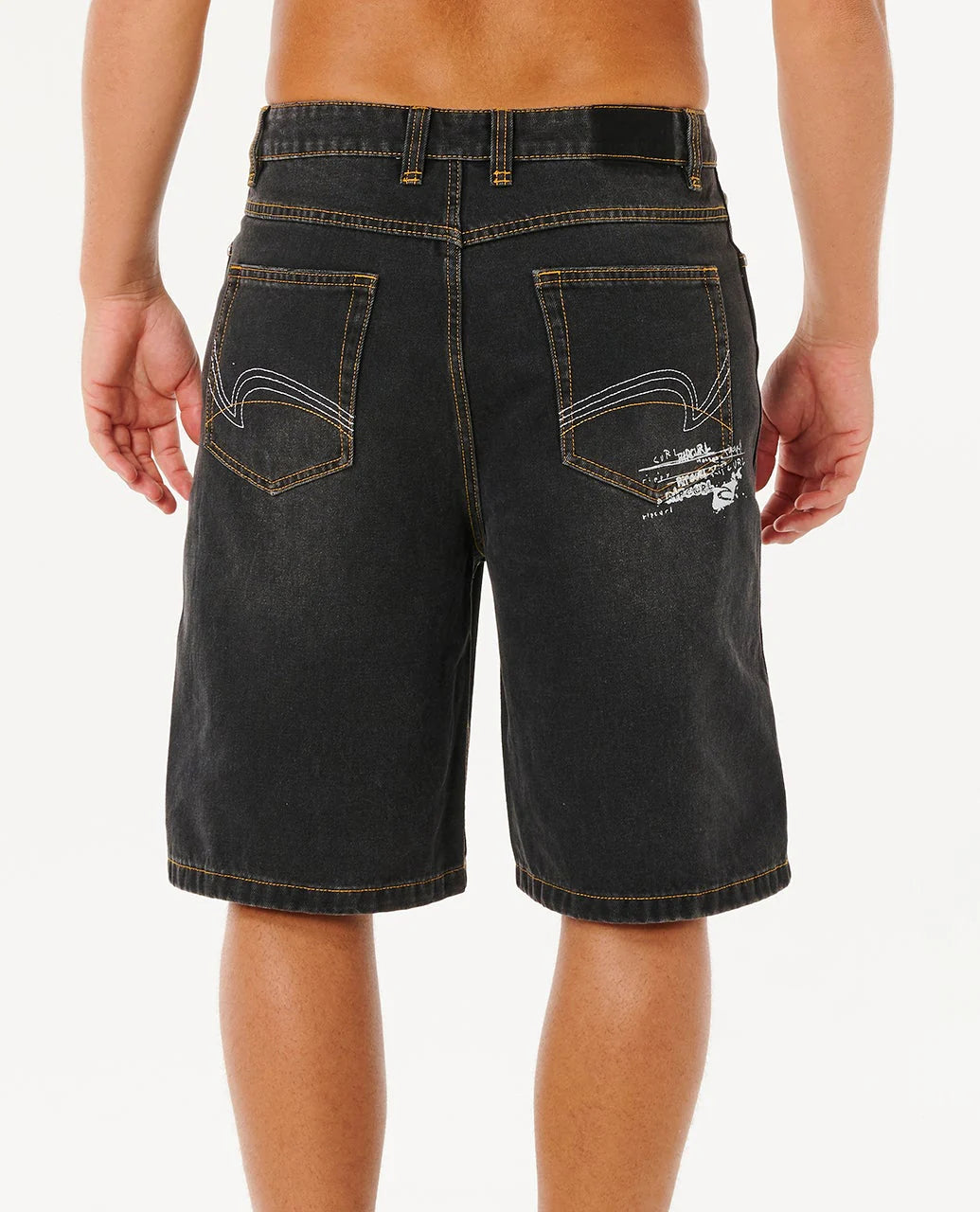 RIP CURL INNER VISIONS DENIM 23" WALKSHORT – DARK ACID BLACK