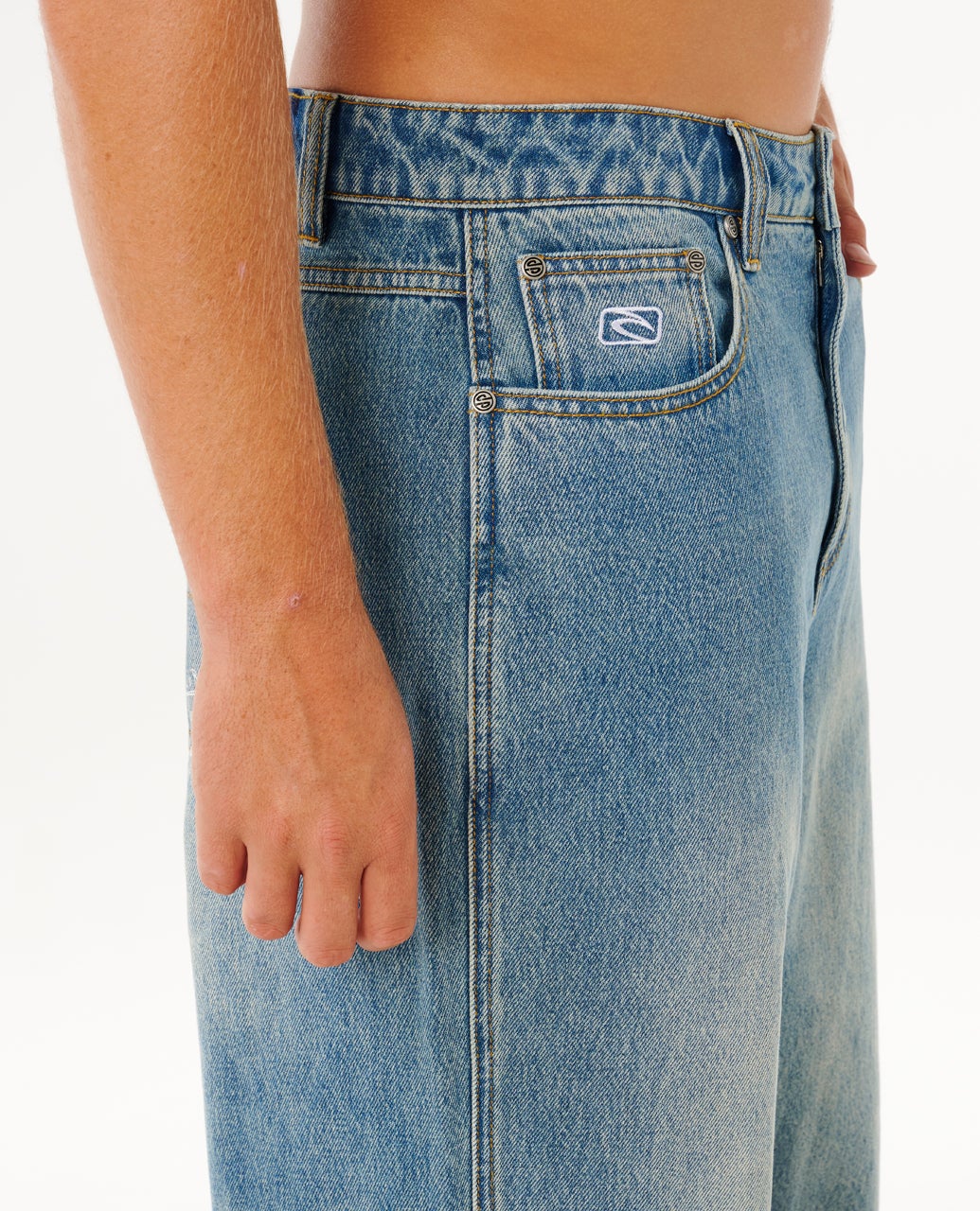 RIP CURL INNER VISIONS DENIM JEANS LIGHT DIRTY BLUE