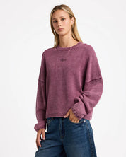 RVCA IVY CREW NECK WINE