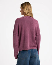 RVCA IVY CREW NECK WINE