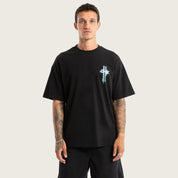 KSCY GRAIL STANDARD TEE CLASSIC FIT MIDWEIGHT GRAPHIC STREETWEAR ESSENTIAL JET BLACK