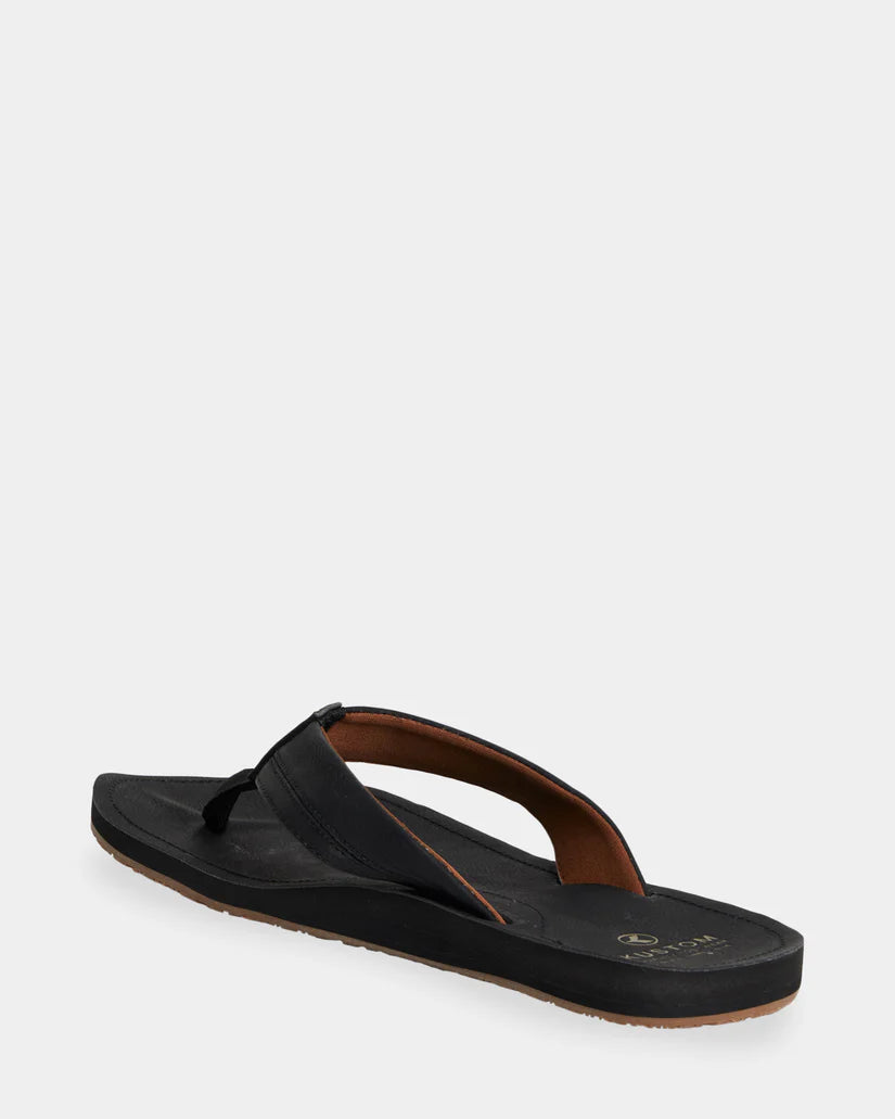 KUSTOM MENS VEGO 2 THONGS – BLACK