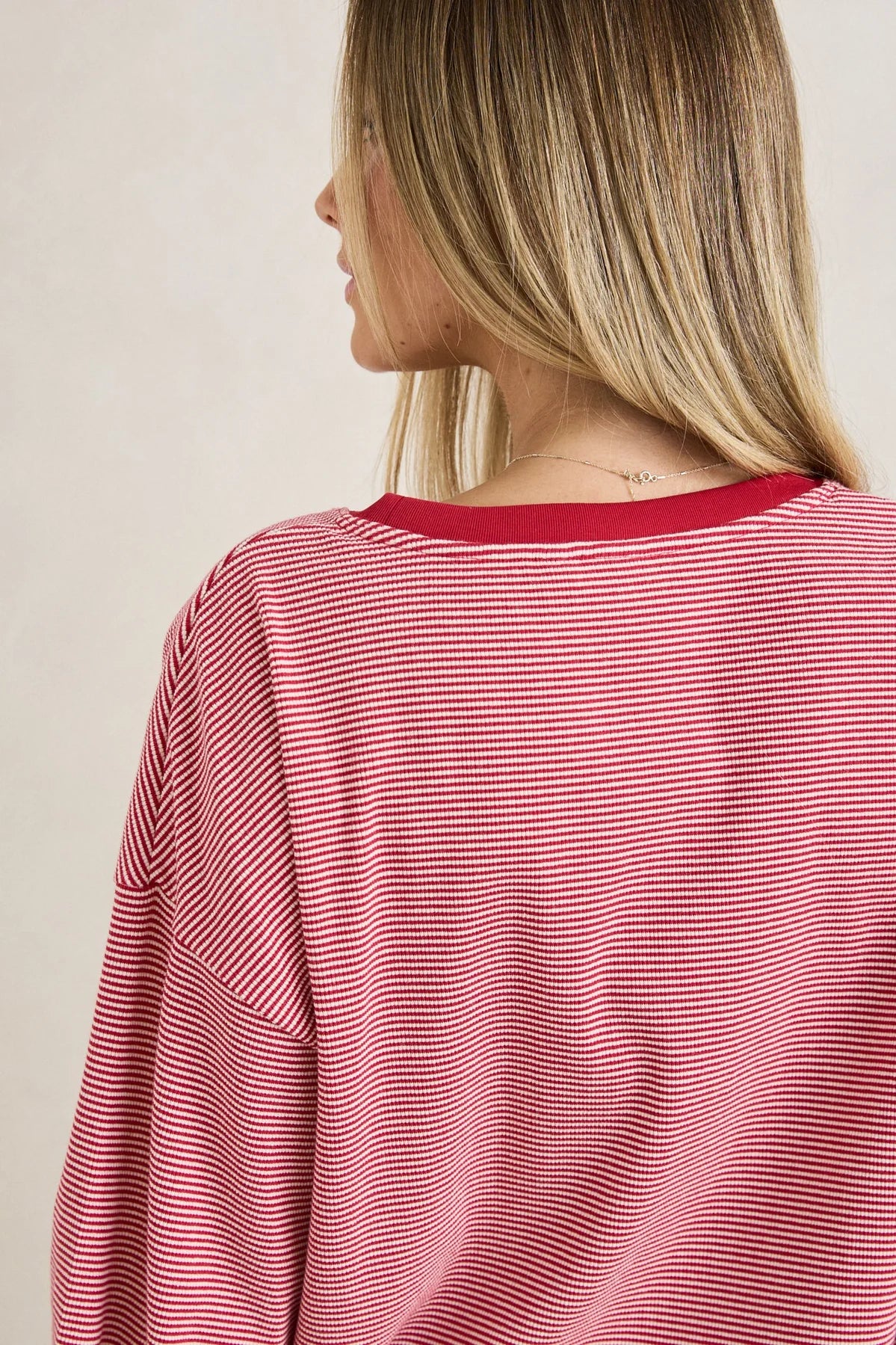 RHYTHM LEXI STRIPE LONG SLEEVE TOP – WOMENS STRIPED RIB LONG SLEEVE