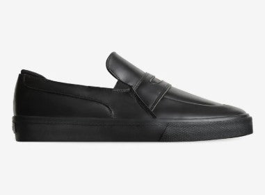GLOBE LIAIZON SLIP ON SKATE LOAFER VULC SHOCKBED IMPACT GRIP SNEAKER BLACK/MAALOUF