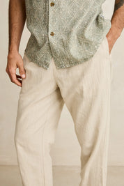 RHYTHM LINEN JAM PANT BONE
