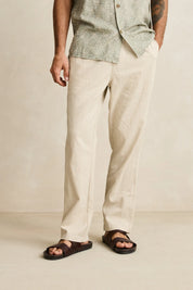RHYTHM LINEN JAM PANT BONE