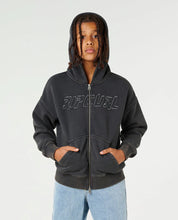 RIP CURL LIQUID TRIPS ZIP THROUGH HOOD – KIDS WASHED BLACK