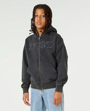 RIP CURL LIQUID TRIPS ZIP THROUGH HOOD – KIDS WASHED BLACK