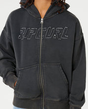 RIP CURL LIQUID TRIPS ZIP THROUGH HOOD – KIDS WASHED BLACK
