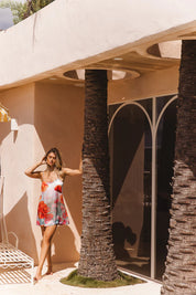 LUNA LANE THE RIO MINI DRESS – RESORT 25 – VISCOSE SATIN CREPE ADJUSTABLE STRAPS