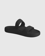 BILLABONG MALIBU WOMENS RECOVERY SANDALS COMFORT POST SURF SLIDES BLACK