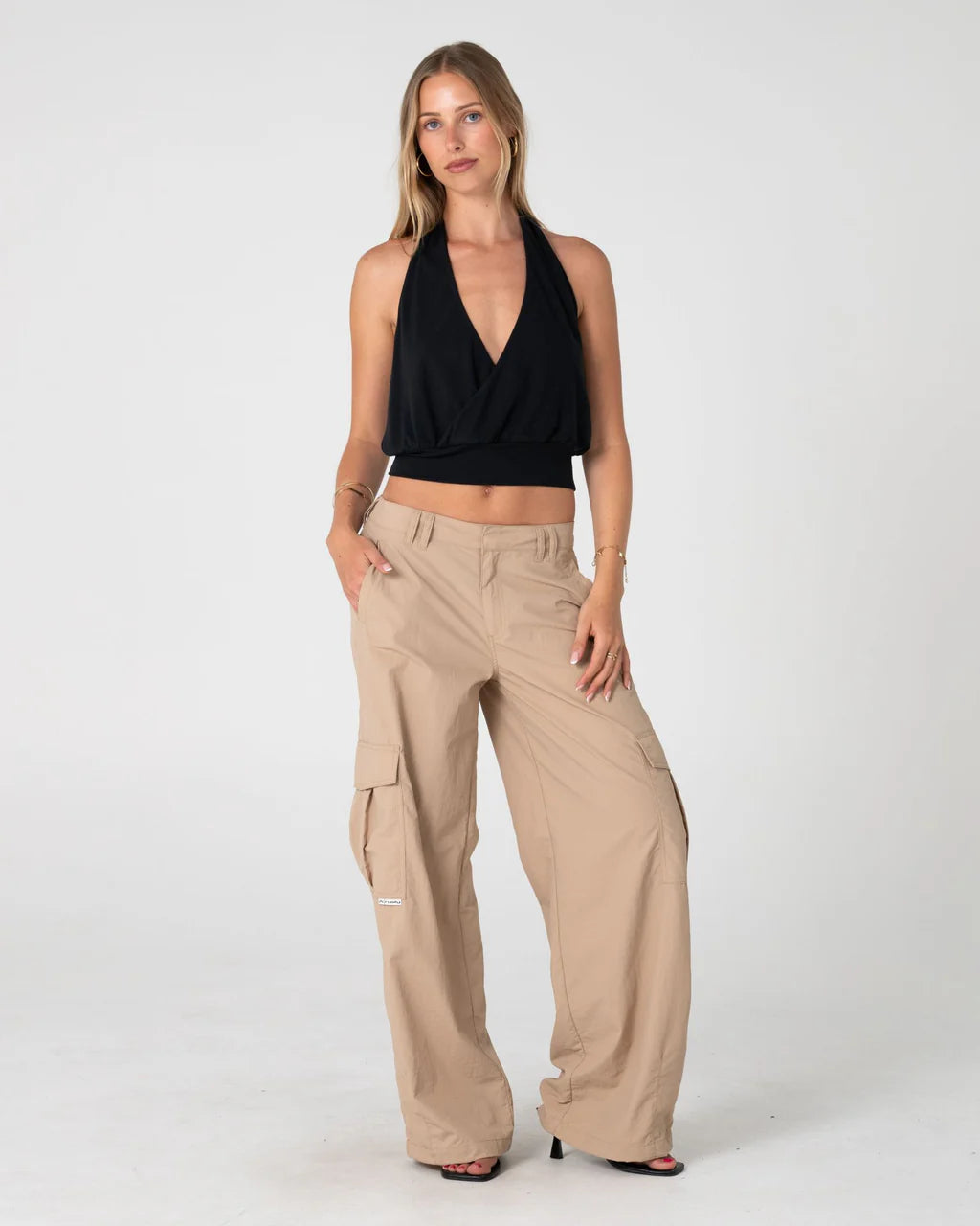 RUSTY MELROSE LOW RISE CARGO PANT WOMENS