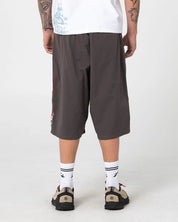 RUSTY MISTA MISTA BAGGY PLEATED SHORT CARBON