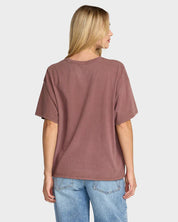 RVCA MOVE ON BF T SHIRT TERRA BROWN