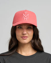 MAD HUEYS NEW HUEYS WOMENS BASEBALL CAP WASHED DUSTY ROSE