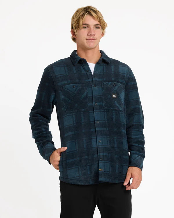 QUIKSILVER NORTH SEA EXPEDITION III LONG SLEEVE SHIRT MIDNIGHT NAVY
