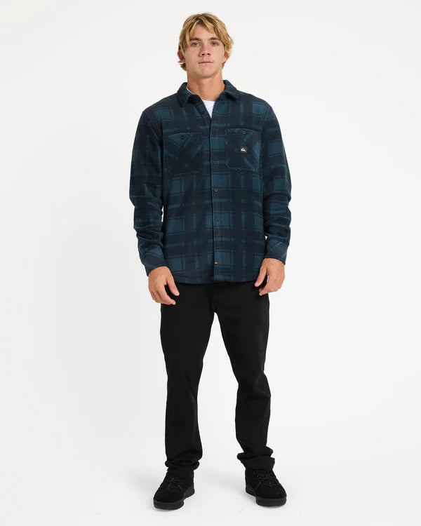 QUIKSILVER NORTH SEA EXPEDITION III LONG SLEEVE SHIRT MIDNIGHT NAVY