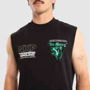 NXP CONRAD RAPTOR MUSCLE BOXY FIT MIDWEIGHT GRAPHIC SLEEVELESS STREETWEAR JET BLACK