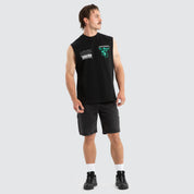 NXP CONRAD RAPTOR MUSCLE BOXY FIT MIDWEIGHT GRAPHIC SLEEVELESS STREETWEAR JET BLACK