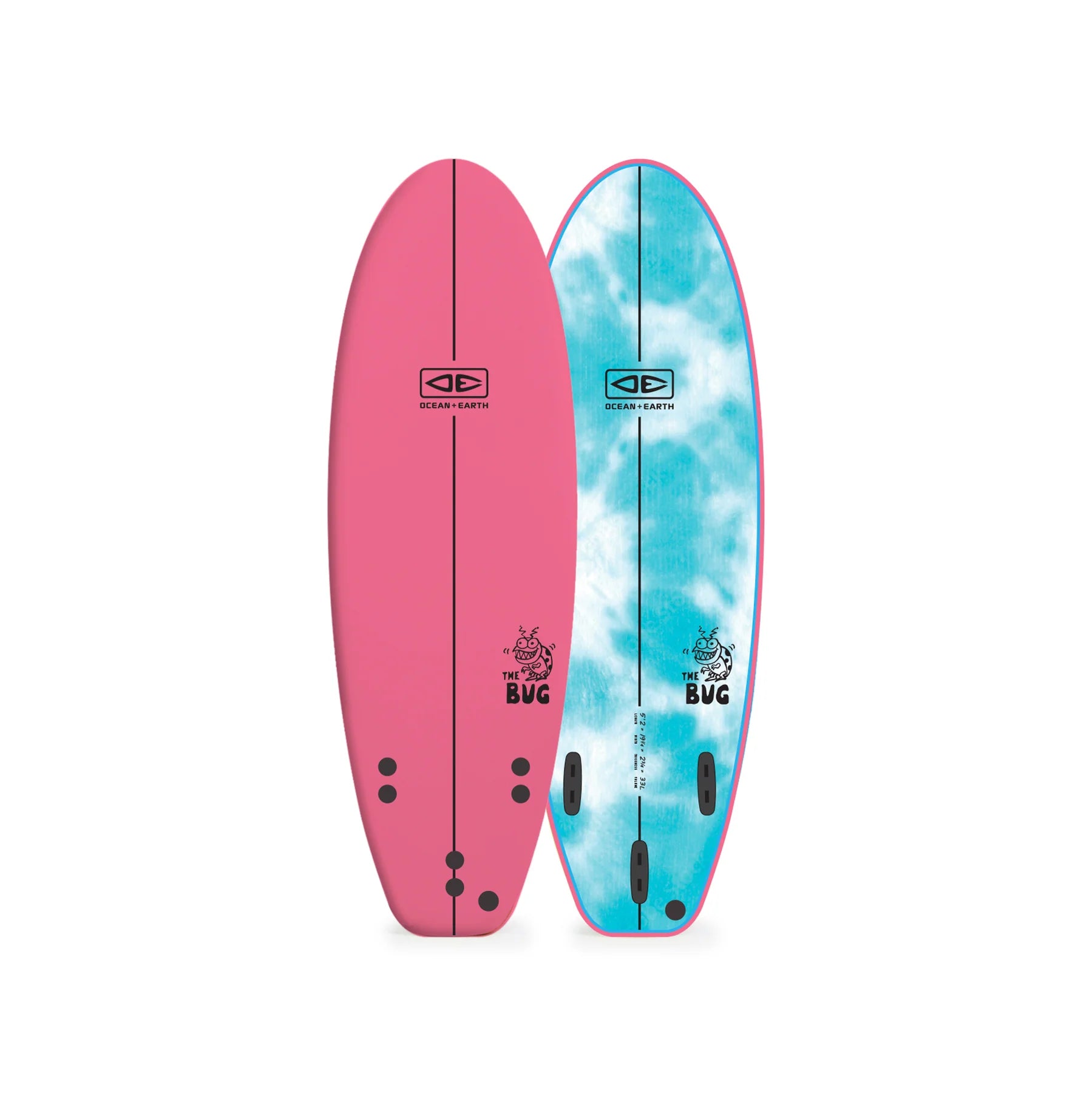 OCEAN & EARTH BUG 5'2 SOFTBOARD – PINK
