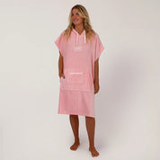 OCEAN & EARTH LADIES HOODED PONCHO – COTTON CANDY