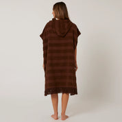 OCEAN & EARTH LADIES LAYZ HOODED PONCHO – COCOA