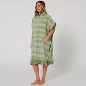 OCEAN & EARTH LADIES LAYZ HOODED PONCHO – SAGE