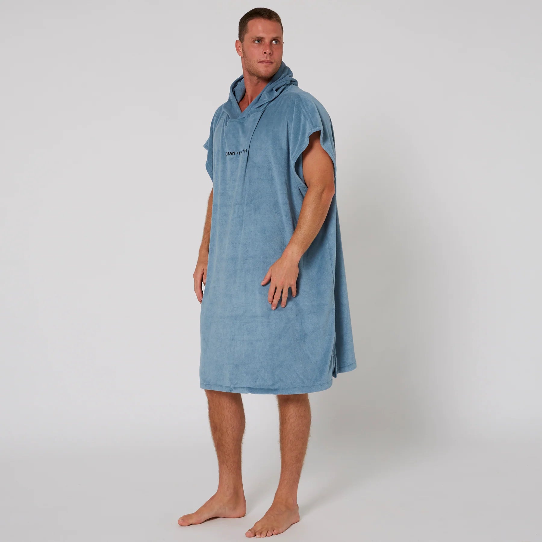 OCEAN & EARTH MENS SURF ESSENTIAL HOODED PONCHO – PETROL