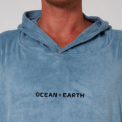 OCEAN & EARTH MENS SURF ESSENTIAL HOODED PONCHO – PETROL