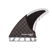 OCEAN & EARTH OE3 SPEED THRUSTER DUAL TAB FINS BLACK