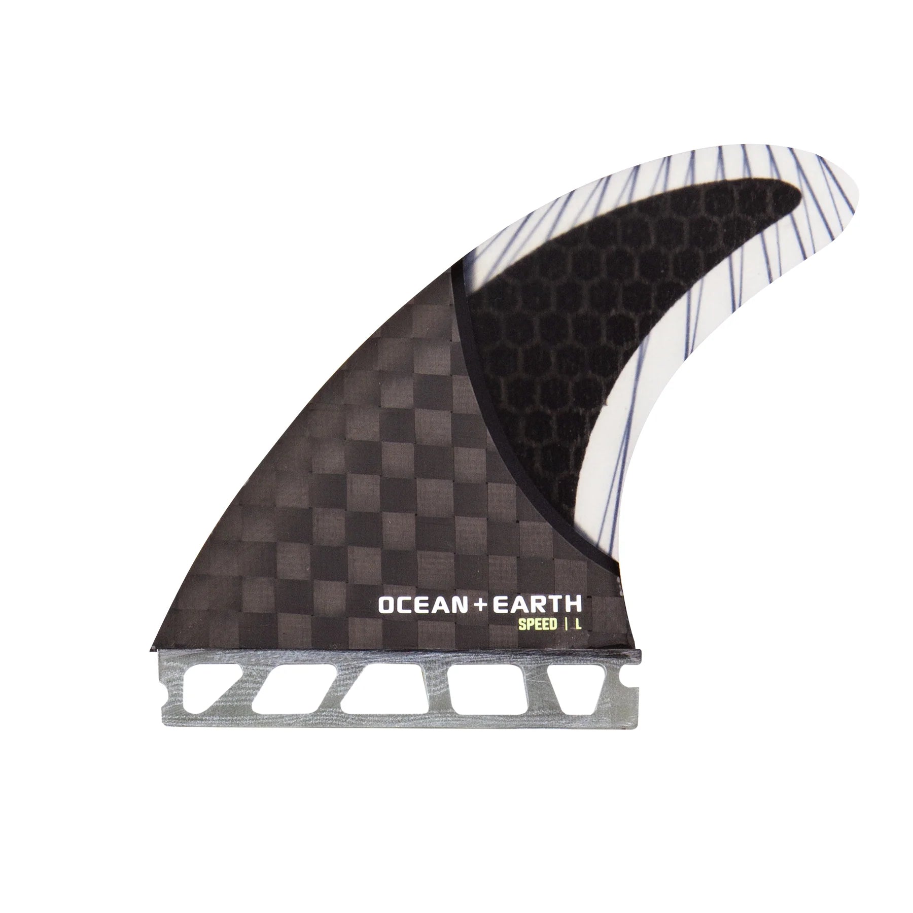 OCEAN & EARTH OE3 SPEED THRUSTER DUAL TAB FINS BLACK