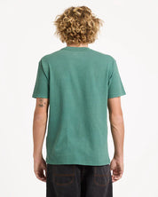 RVCA OLDE RVCA MENS T SHIRT GRASS GREEN SURF SKATE LOGO TEE