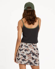 BILLABONG OTIS FLAG WOMENS TANK TOP BLACK GRAPHIC SURF SINGLET