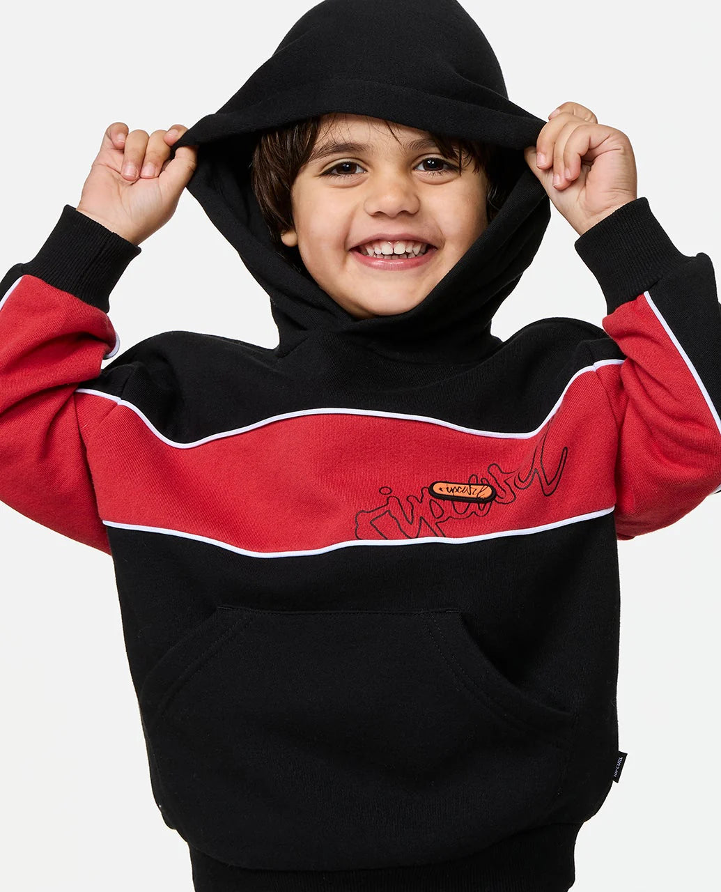 RIP CURL PANEL BEATER HOOD – KIDS BLACK