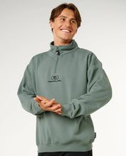RIP CURL PILL ICON 1/4 ZIP CREW – MOSS