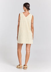 POOLSIDE PARADISO MAI TAI V TUNIC TOWELLING DRESS – PEARL