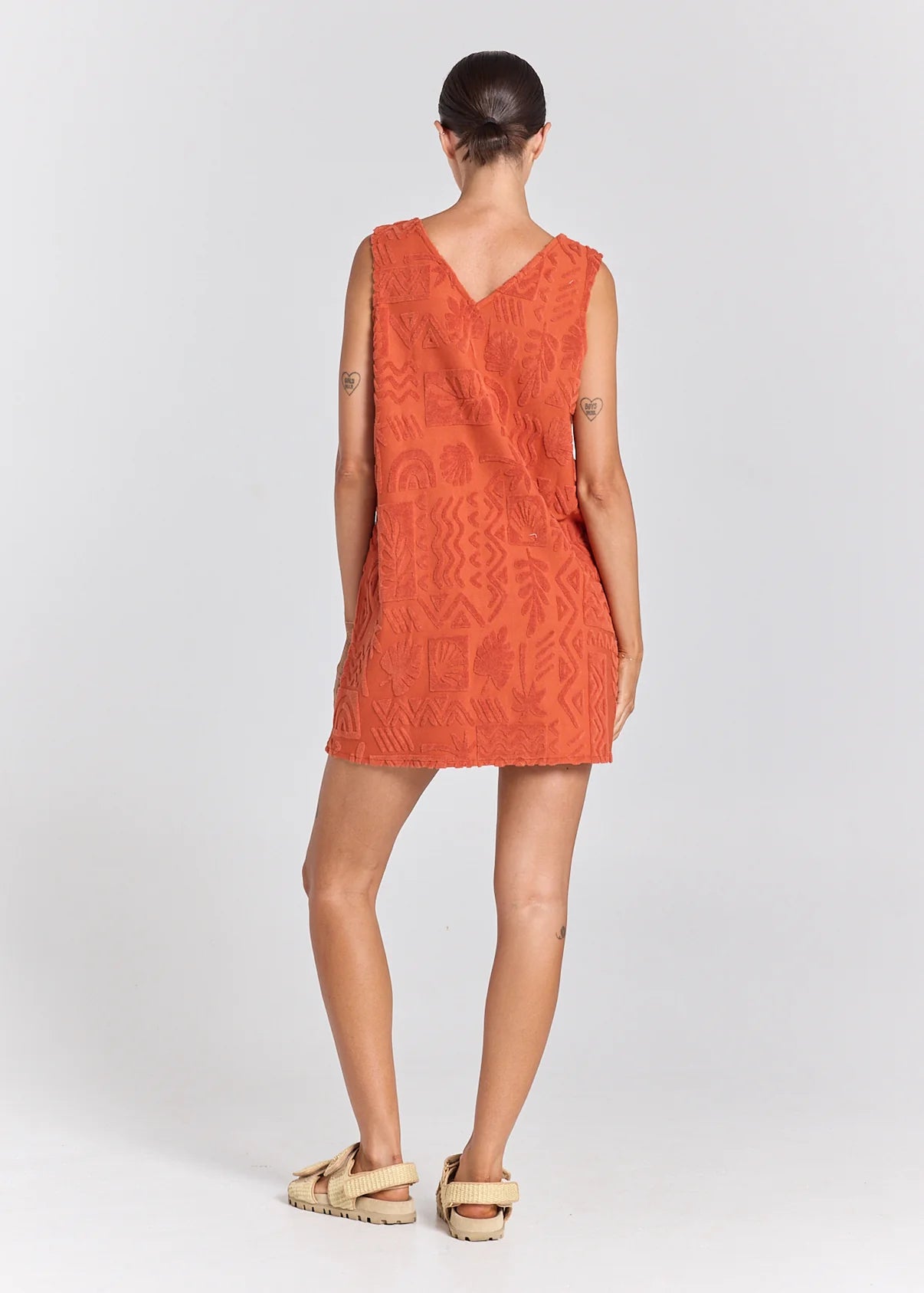 POOLSIDE PARADISO MAI TAI V TUNIC TOWELLING DRESS – SIENNA