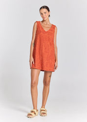 POOLSIDE PARADISO MAI TAI V TUNIC TOWELLING DRESS – SIENNA