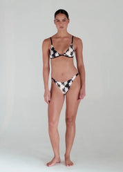 POOLSIDE PARADISO SHELBORNE ALOHA BIKINI BOTTOM - BLACK SAND