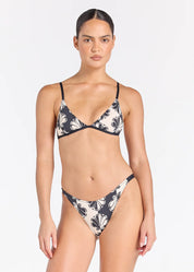 POOLSIDE PARADISO SHELBORNE VACATION BIKINI TOP - BLACK SAND