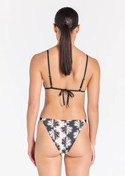 POOLSIDE PARADISO SHELBORNE VACATION BIKINI TOP - BLACK SAND