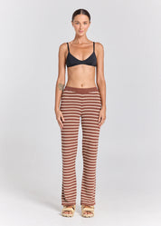 POOLSIDE PARADISO SURFSIDE FLEETWOOD KNIT PANT – COCOA