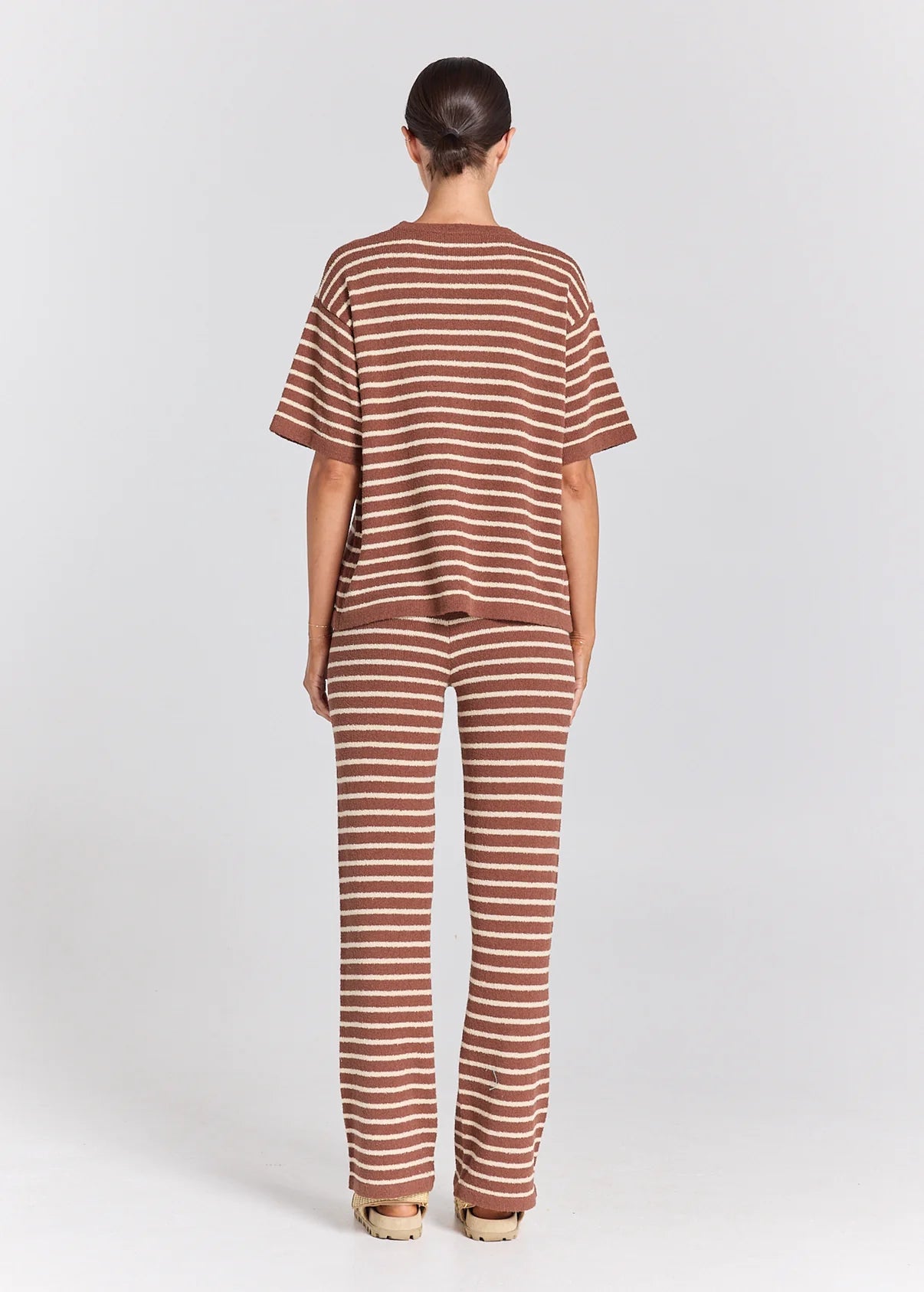POOLSIDE PARADISO SURFSIDE FLEETWOOD KNIT PANT – COCOA