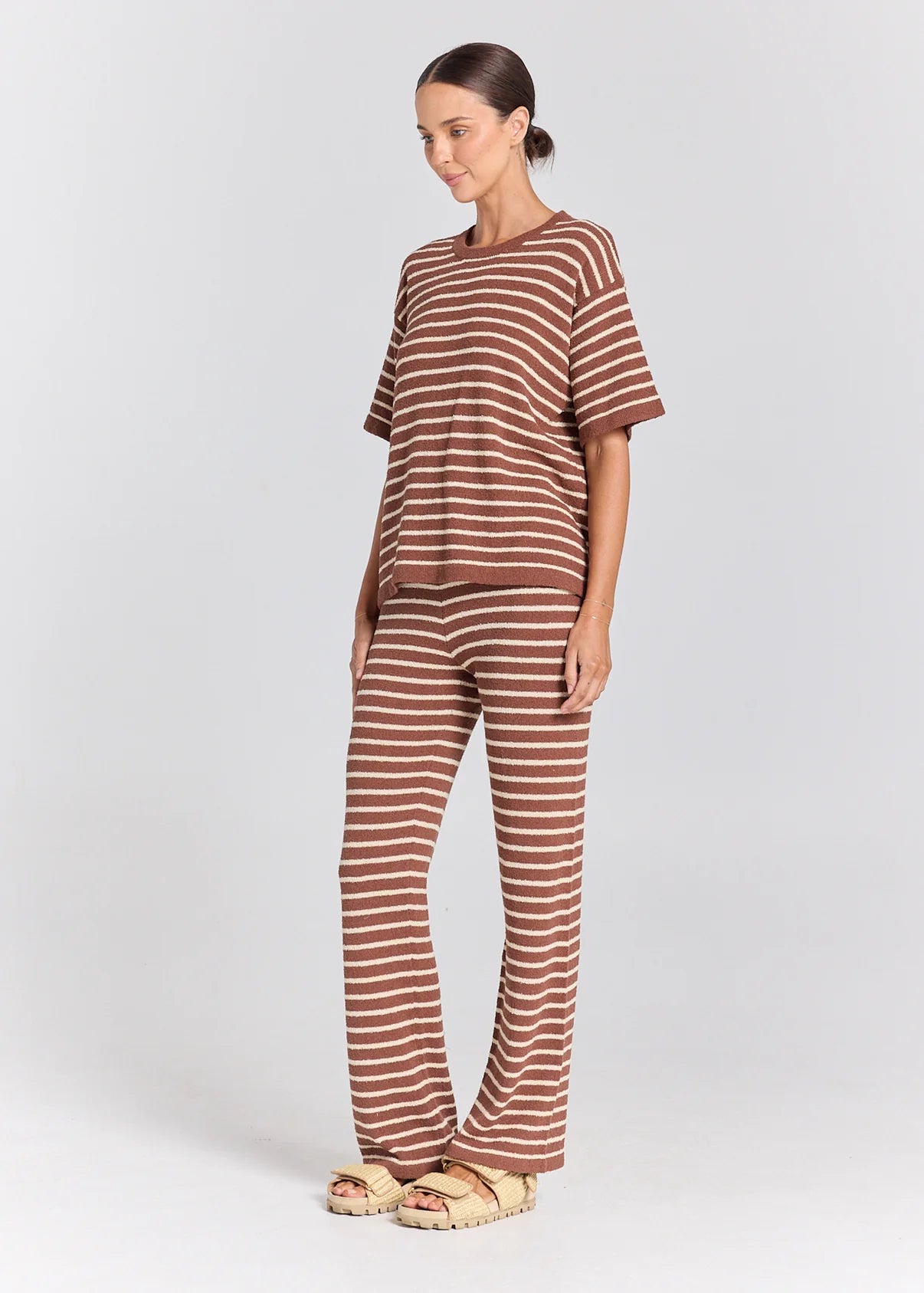 POOLSIDE PARADISO SURFSIDE FLEETWOOD KNIT PANT – COCOA