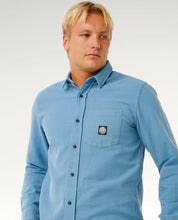 RIP CURL PREMIUM SURF LONG SLEEVE SHIRT BLUEFIN